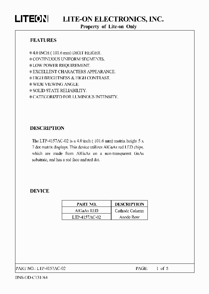 LTP-4157AC-02_4527063.PDF Datasheet