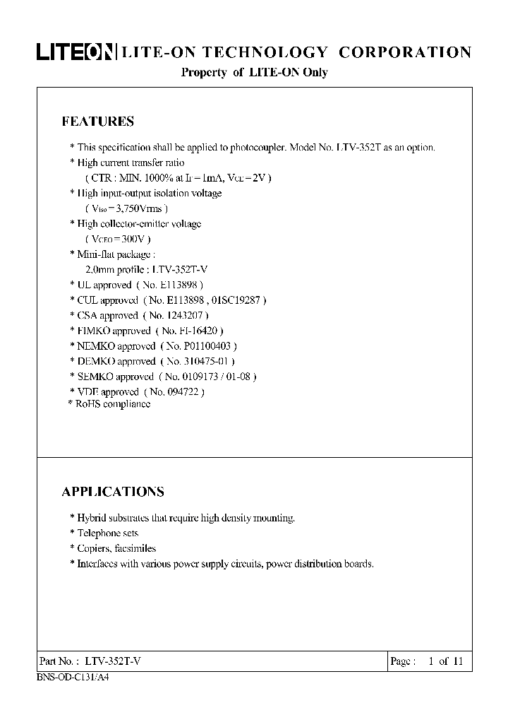 LTV-352T-V_4617448.PDF Datasheet