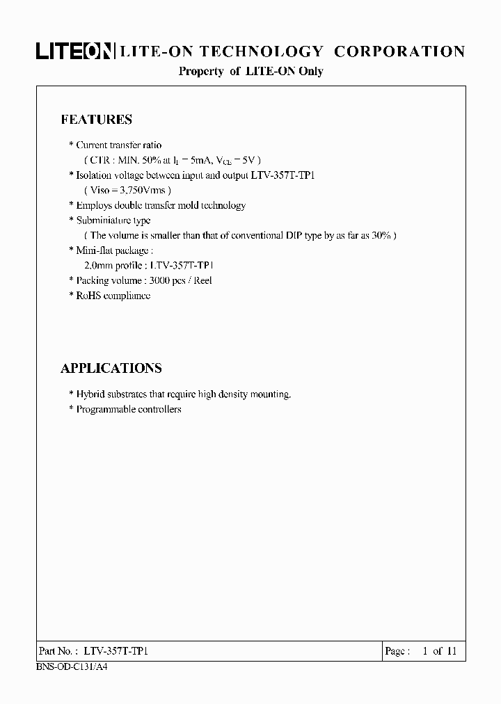 LTV-357T-TP1_4524812.PDF Datasheet