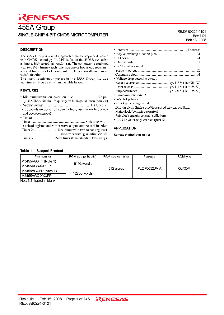 M3455AG8-XXXFP_4521295.PDF Datasheet