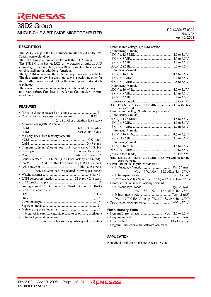 M38D20GEXXXFP_4238697.PDF Datasheet