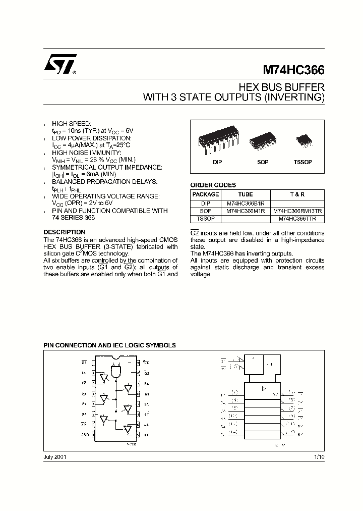 M74HC36601_4550023.PDF Datasheet