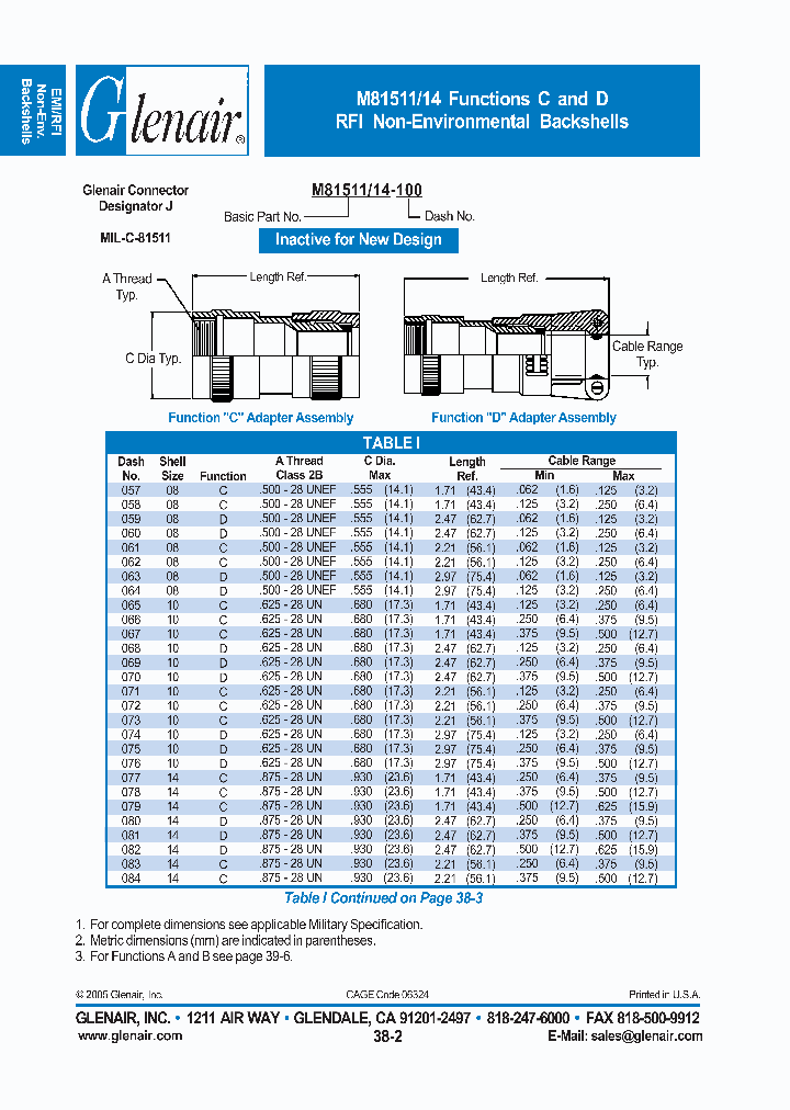 M81511-14-160_4475694.PDF Datasheet