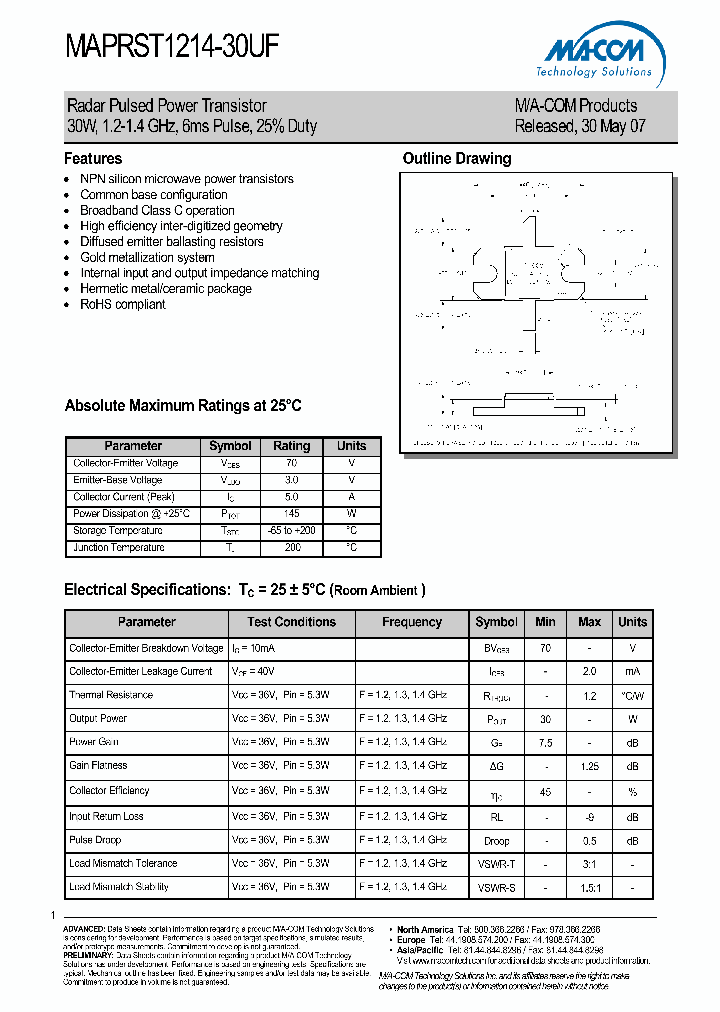 MAPRST1214-30UF_4584194.PDF Datasheet