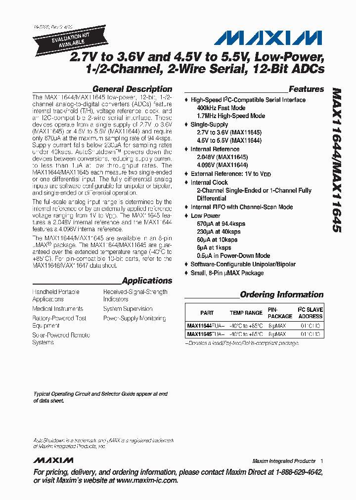 MAX11644EUA_4861433.PDF Datasheet