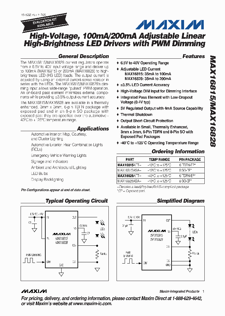 MAX16815ATT_4465366.PDF Datasheet