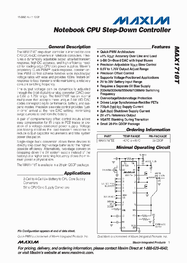 MAX1718T08_4303480.PDF Datasheet