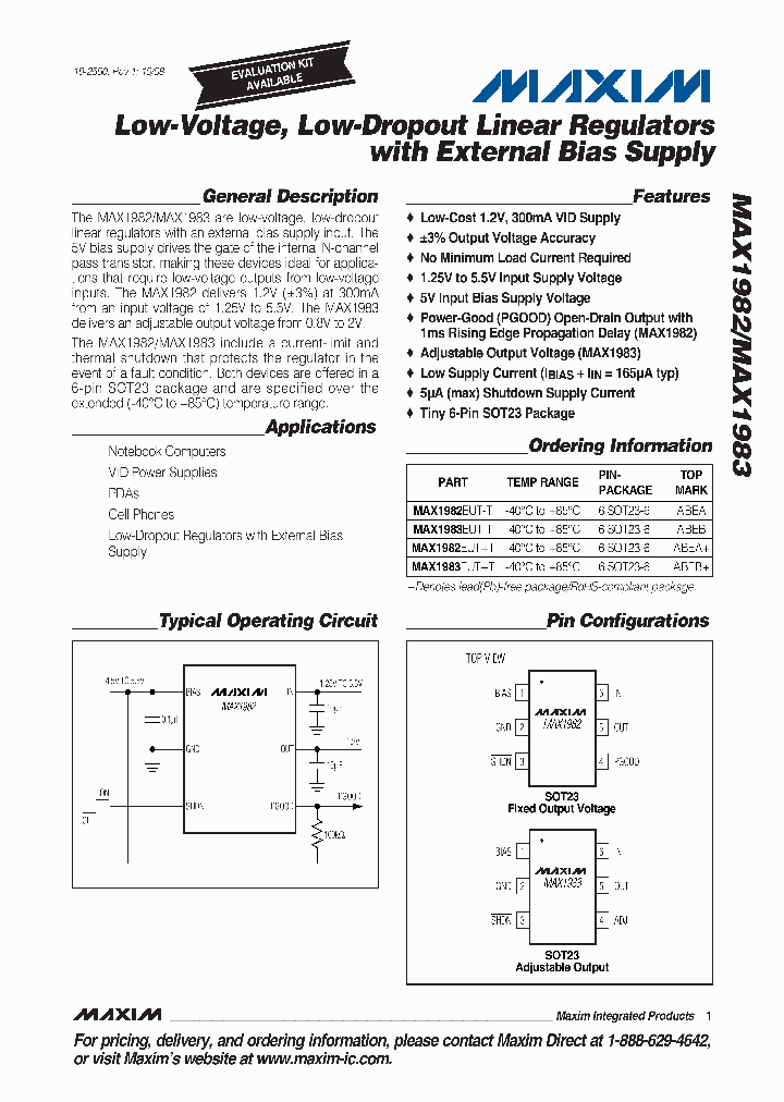 MAX1982EUTT_4468507.PDF Datasheet