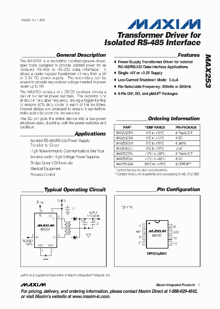 MAX253CD_4725944.PDF Datasheet