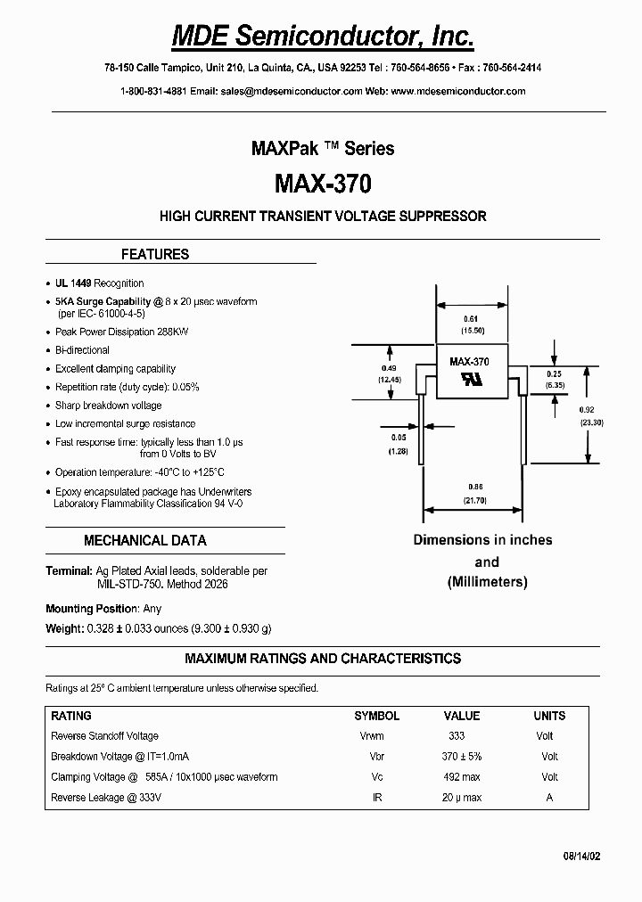 MAX-370_4562855.PDF Datasheet