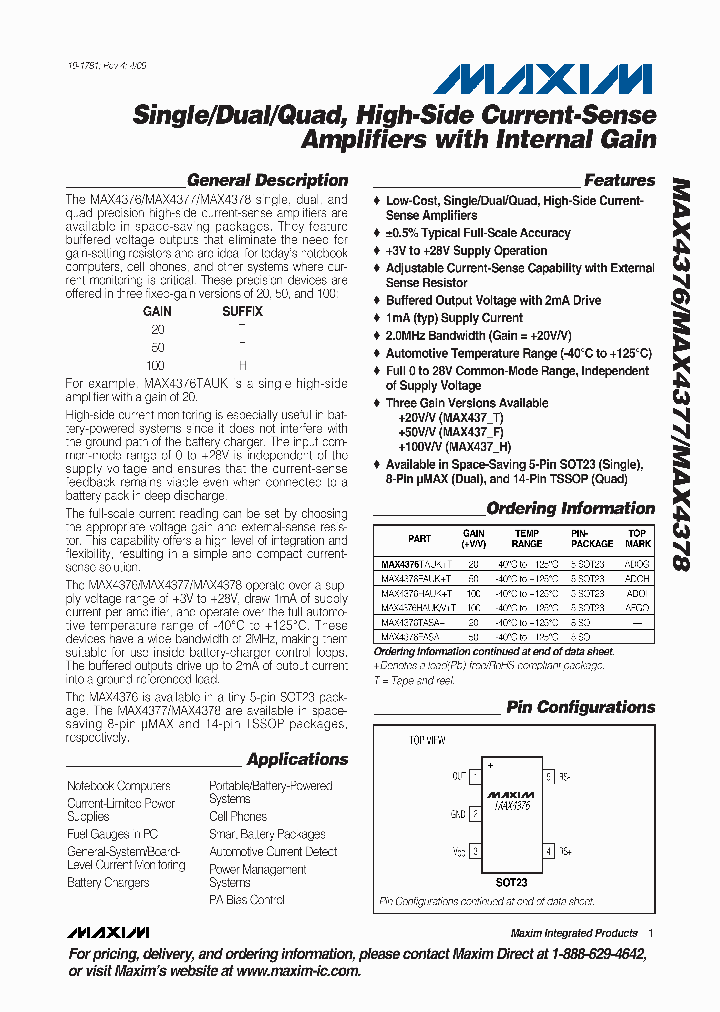 MAX4378_4462622.PDF Datasheet