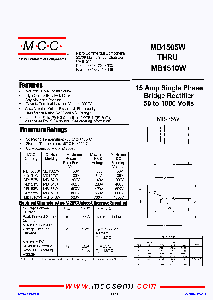 MB154W-BP_4910268.PDF Datasheet