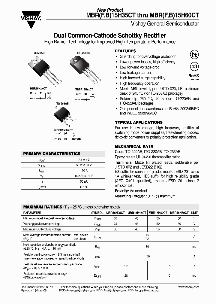 MBR15H45CT-E345_4858154.PDF Datasheet