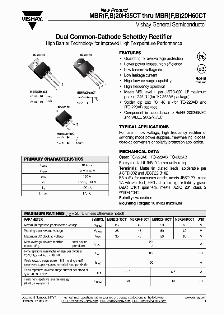 MBR20H45CT-E345_4858155.PDF Datasheet