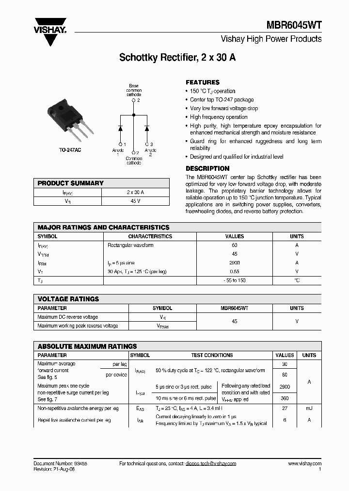 MBR6045WT_4378927.PDF Datasheet