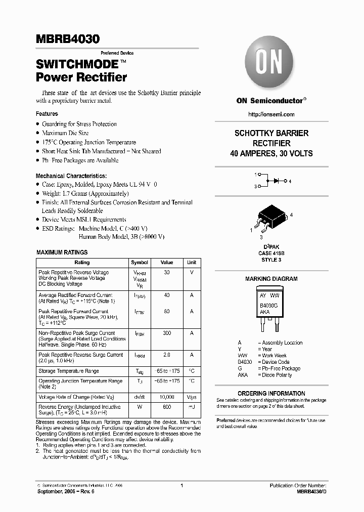 MBRB4030_4681427.PDF Datasheet