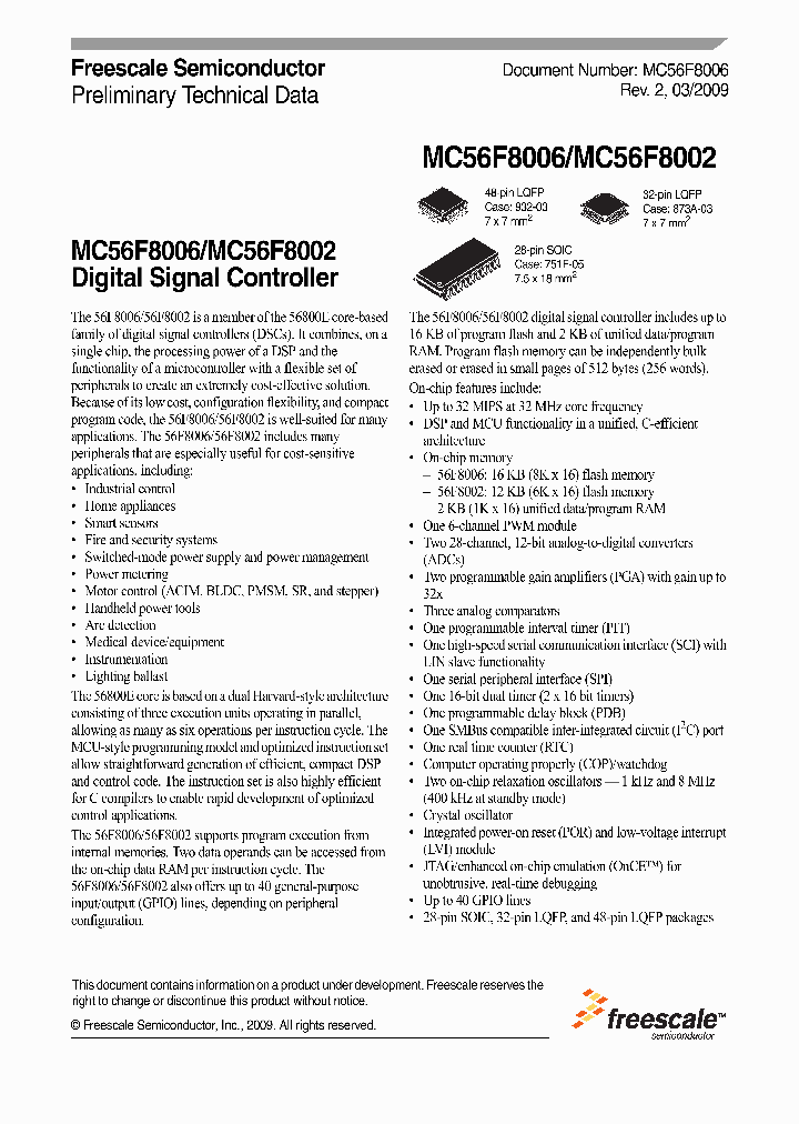 MC56F8002_4630407.PDF Datasheet