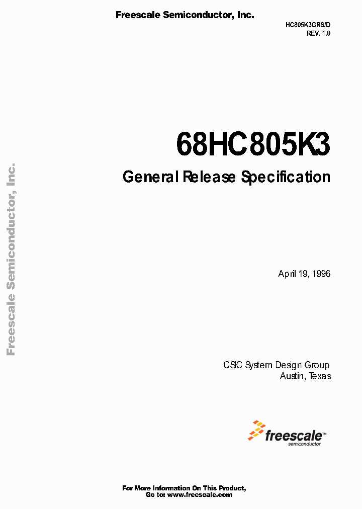 MC68HC805K3CDW_4664609.PDF Datasheet