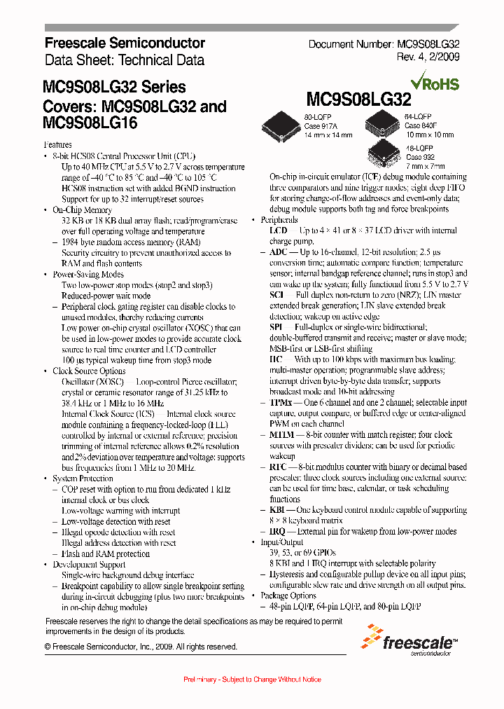 MC9S08LG16_4333280.PDF Datasheet