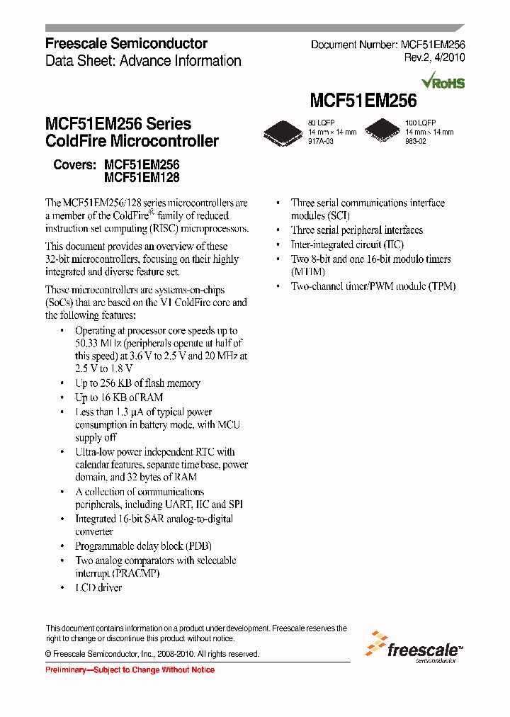 MCF51EM256_4662591.PDF Datasheet