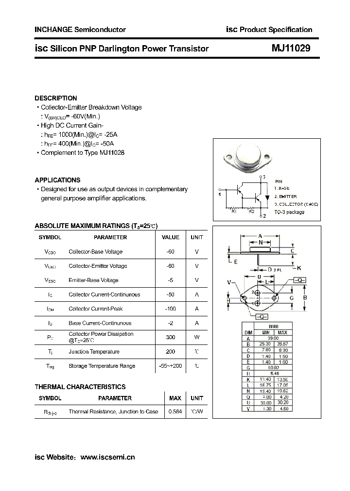 MJ11029_4305525.PDF Datasheet