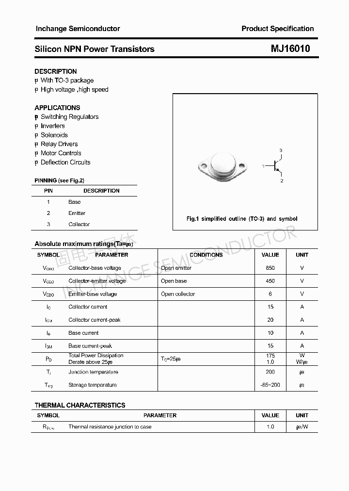 MJ16010_4301478.PDF Datasheet