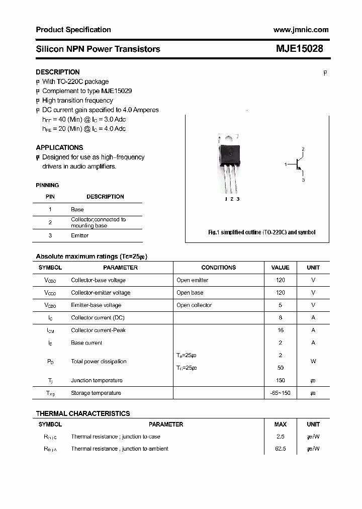 MJE15028_4467352.PDF Datasheet