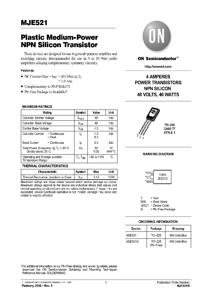 MJE521_4757156.PDF Datasheet