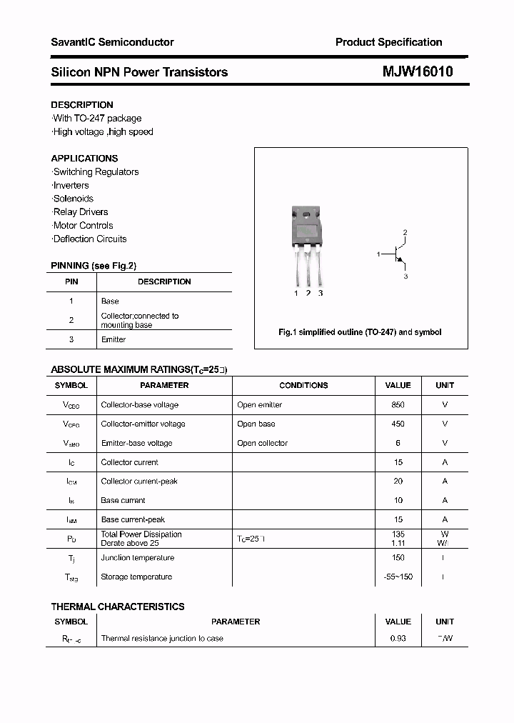 MJW16010_4638130.PDF Datasheet