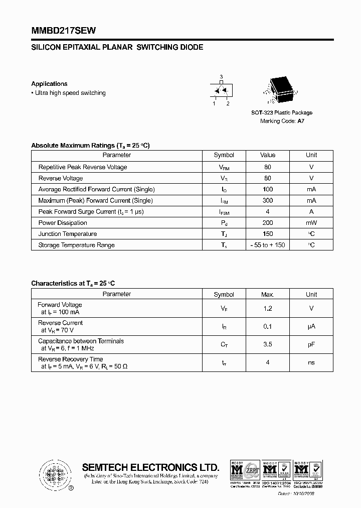 MMBD217SEW_4465086.PDF Datasheet