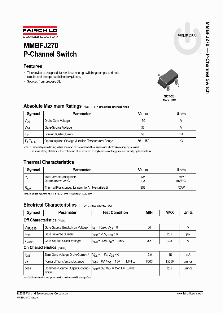 MMBFJ27008_4380396.PDF Datasheet