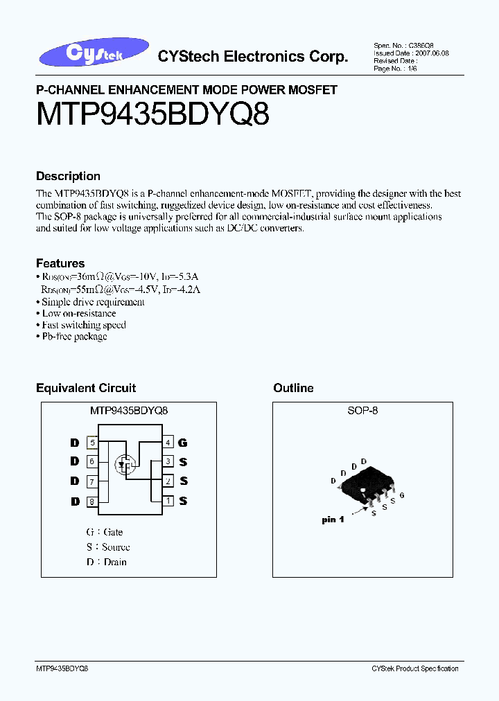 MTP9435BDYQ8_4572394.PDF Datasheet