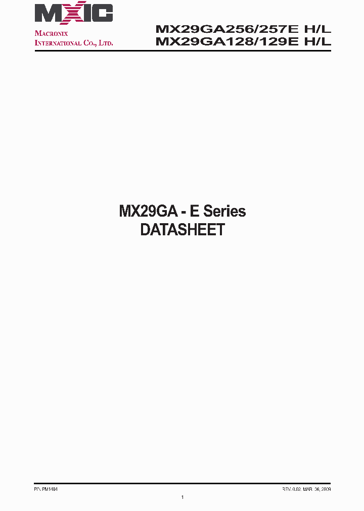 MX29GA128_4775002.PDF Datasheet