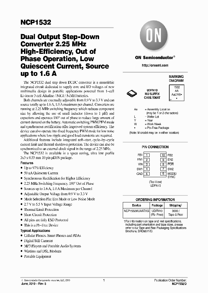 NCP1532MUAATXG_4667886.PDF Datasheet