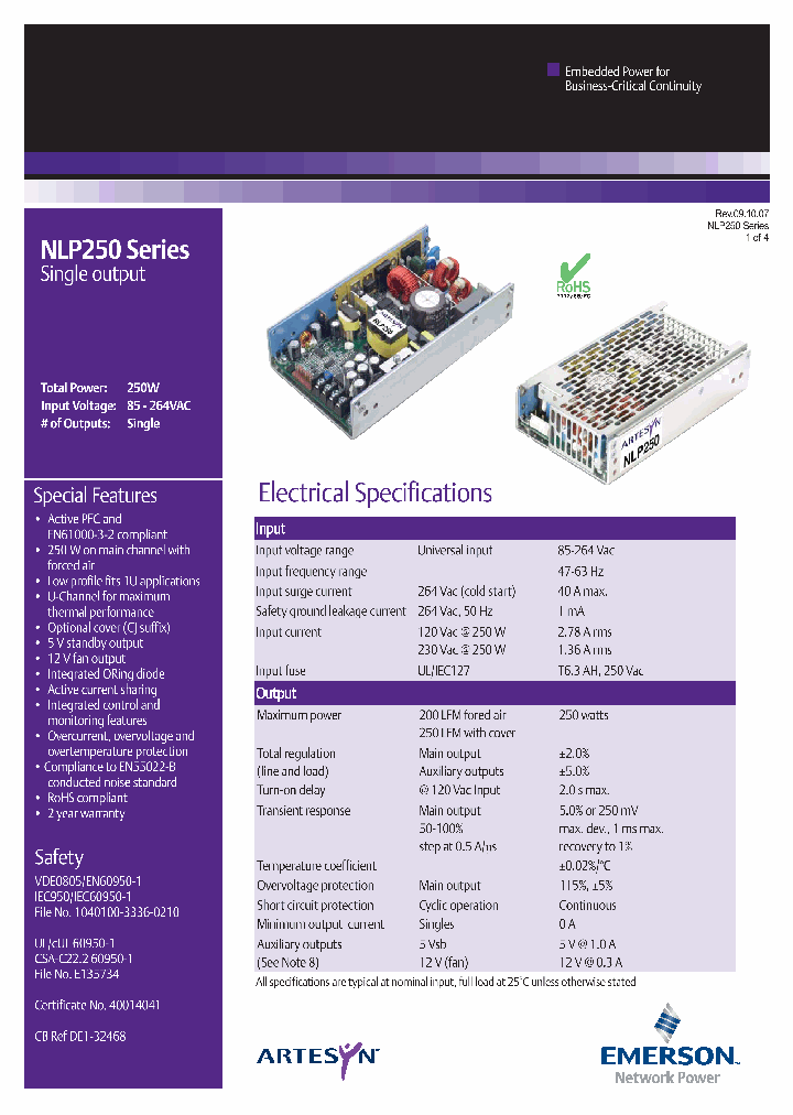 NLP250_4317344.PDF Datasheet