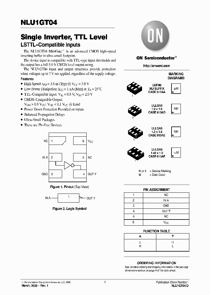 NLU1GT04CMX1TCG_4679798.PDF Datasheet