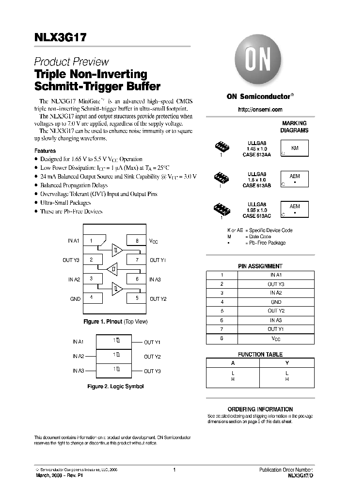 NLX3G17CMX1TCG_4590447.PDF Datasheet