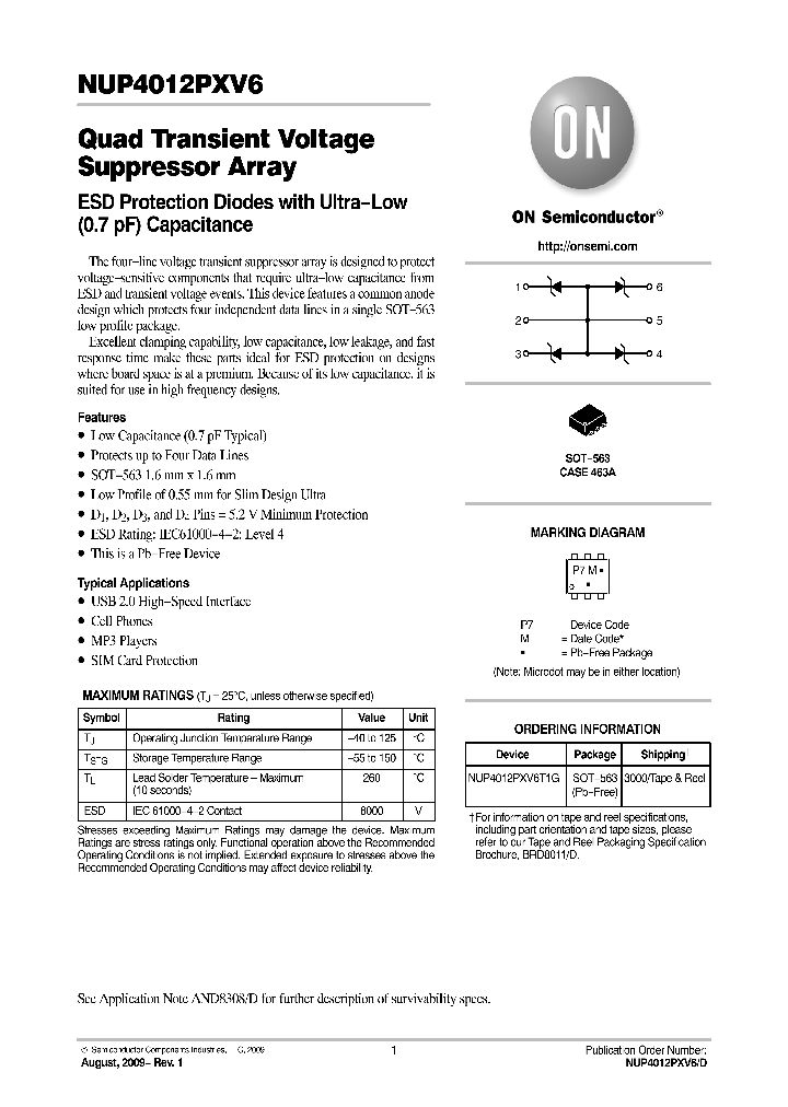 NUP4012PXV6_4579719.PDF Datasheet