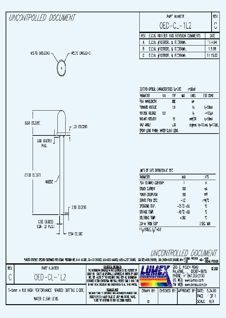 OED-CL-1L2_4428732.PDF Datasheet