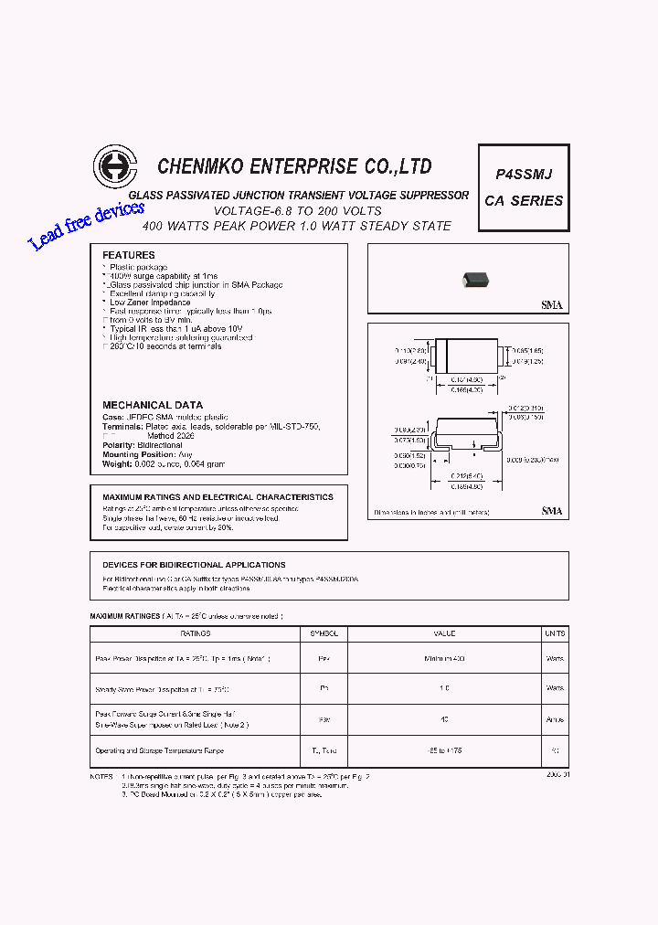 P4SSMJ130CAPT_4443187.PDF Datasheet