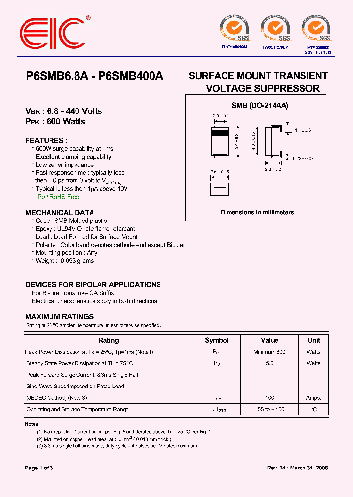 P6SMB56A_4898394.PDF Datasheet