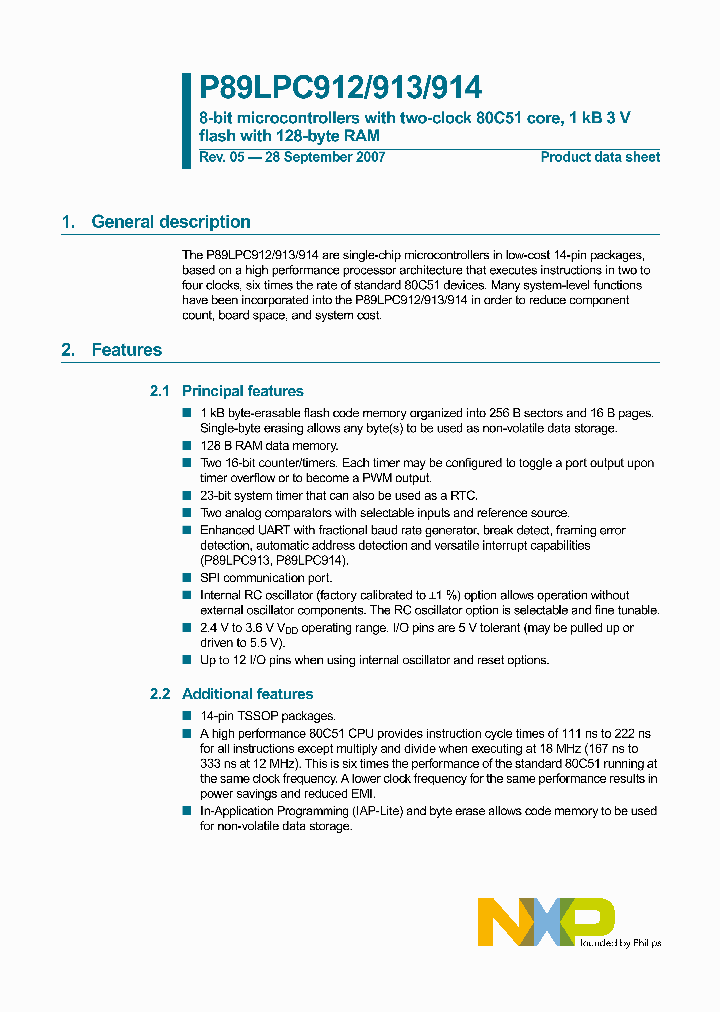 P89LPC914FDH_4627509.PDF Datasheet