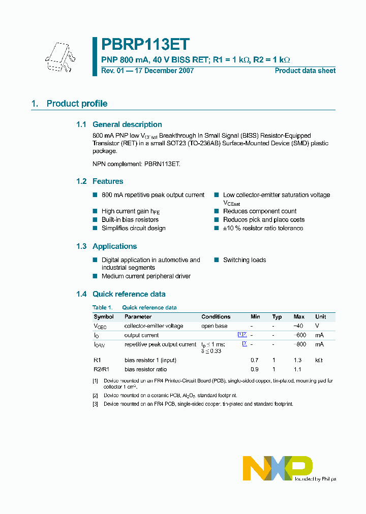 PBRP113ET_4876390.PDF Datasheet