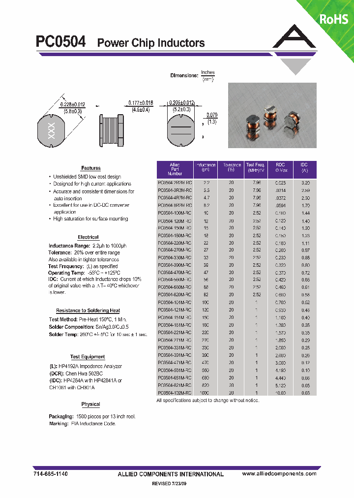 PC0504-100M-RC_4592380.PDF Datasheet