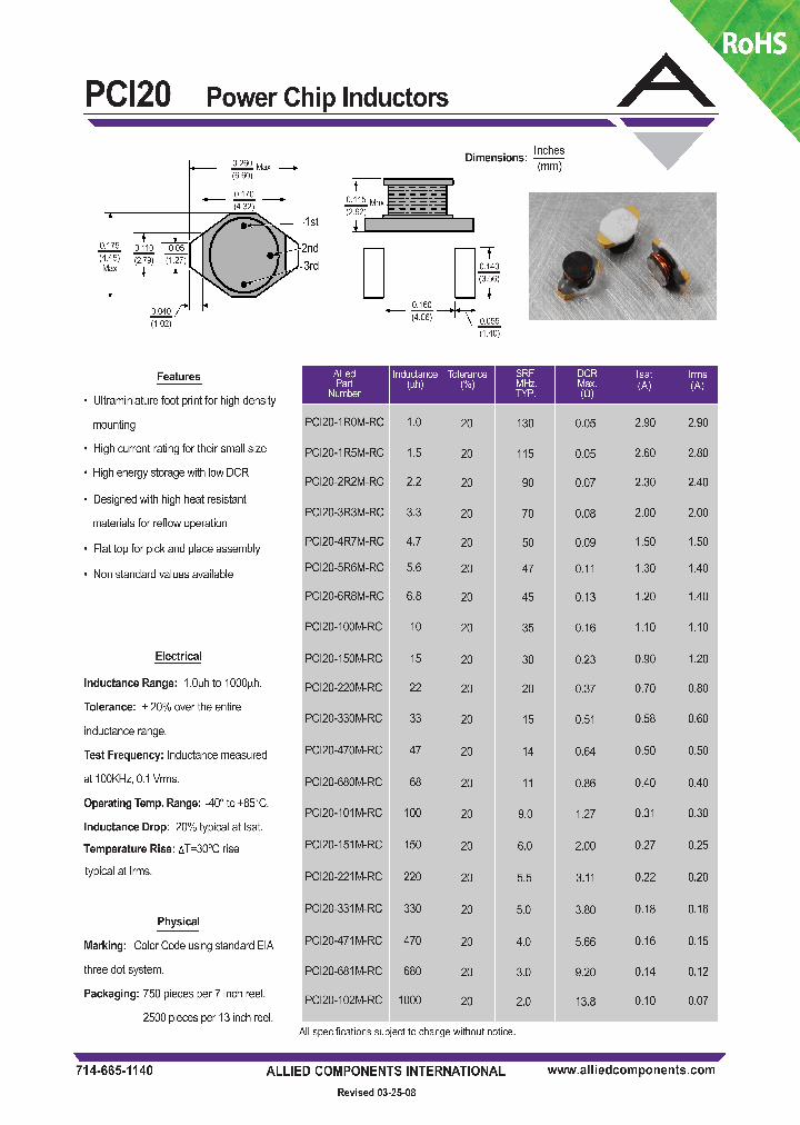 PCI20-100M-RC_4628388.PDF Datasheet