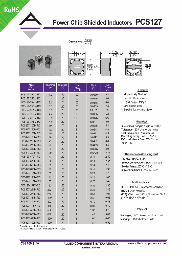 PCS127-820M-RC_4635170.PDF Datasheet