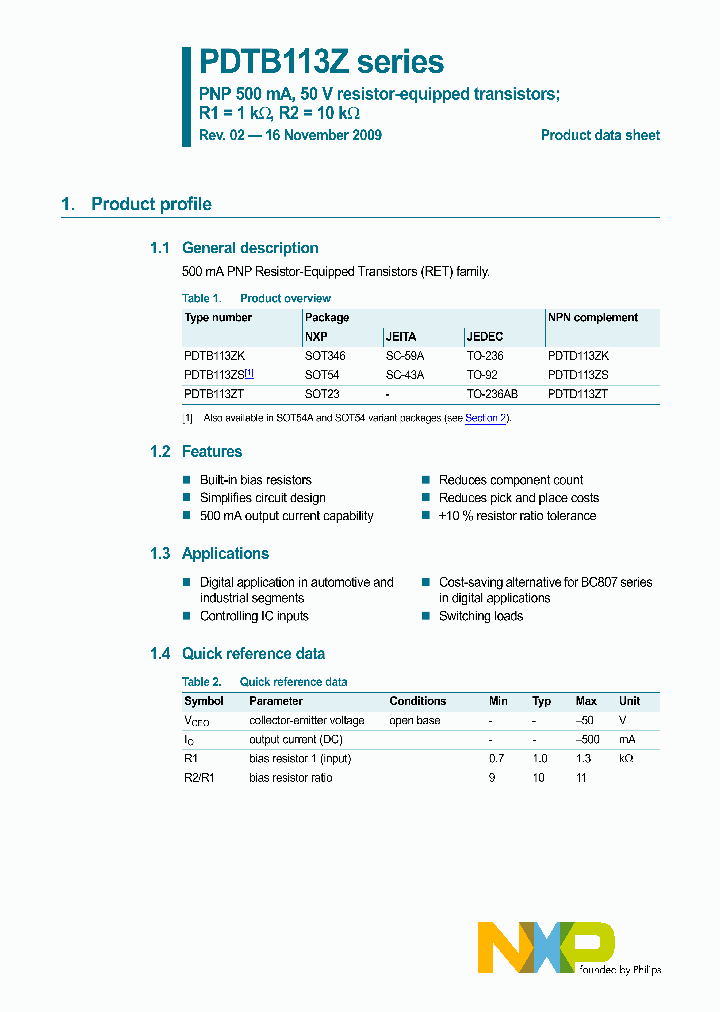 PDTB113Z_4772611.PDF Datasheet