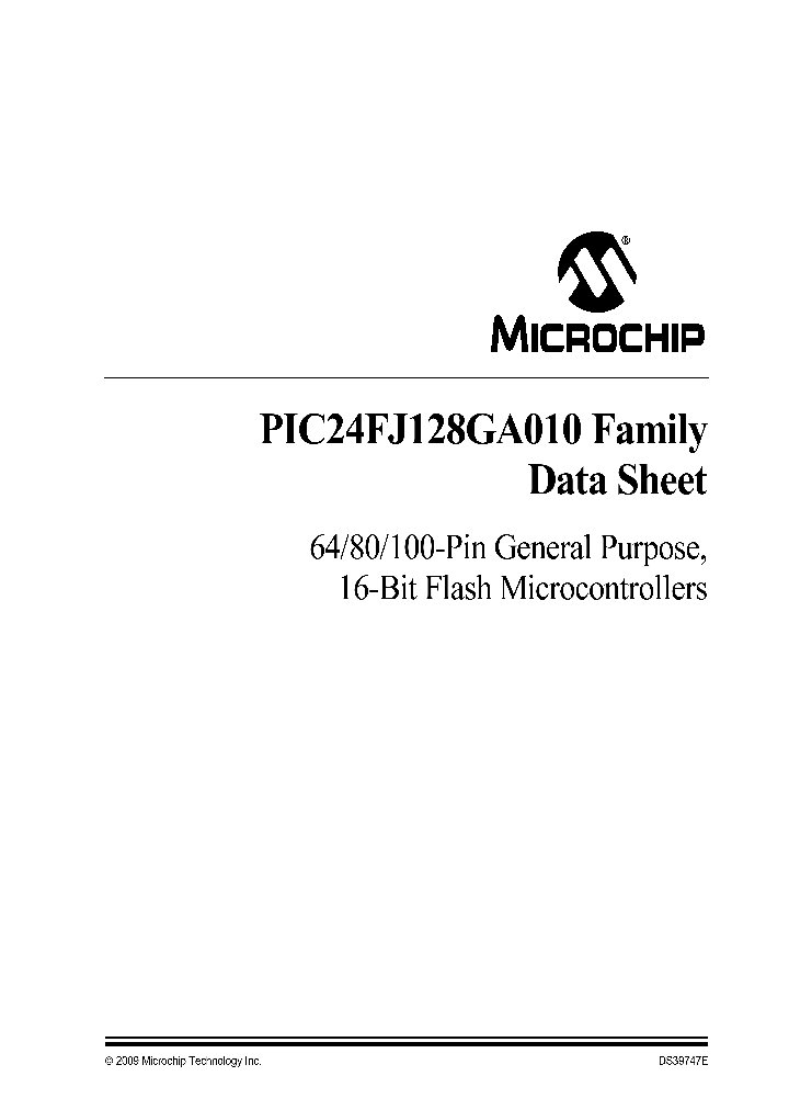 PIC24FJ128GA006T-IPF_4564091.PDF Datasheet