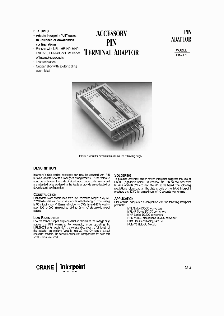 PIN-001_4576676.PDF Datasheet