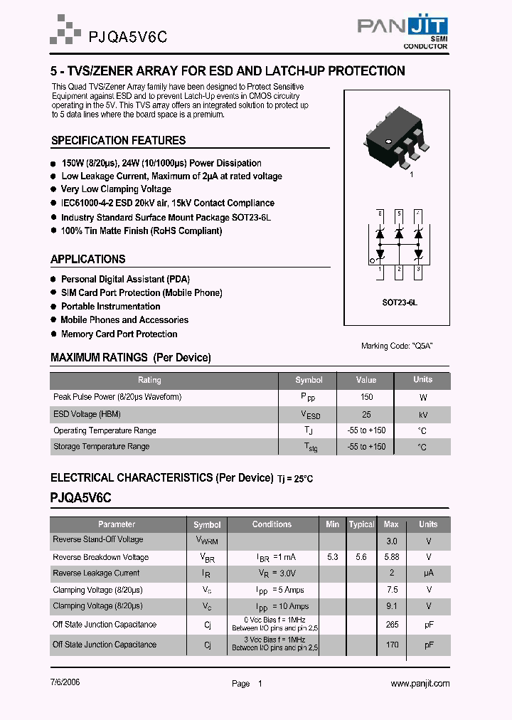 PJQA5V6C_4200912.PDF Datasheet